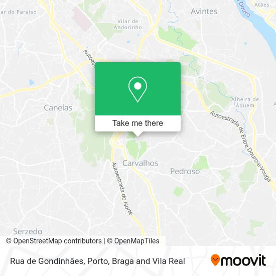 Rua de Gondinhães map