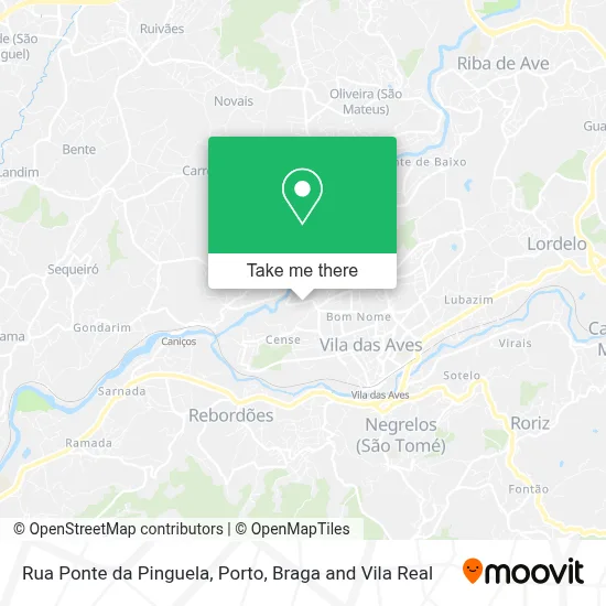 Rua Ponte da Pinguela map