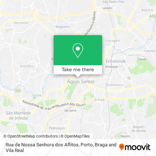 Rua de Nossa Senhora dos Aflitos mapa