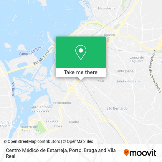 Centro Médico de Estarreja mapa