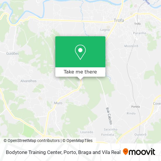 Bodytone Training Center map