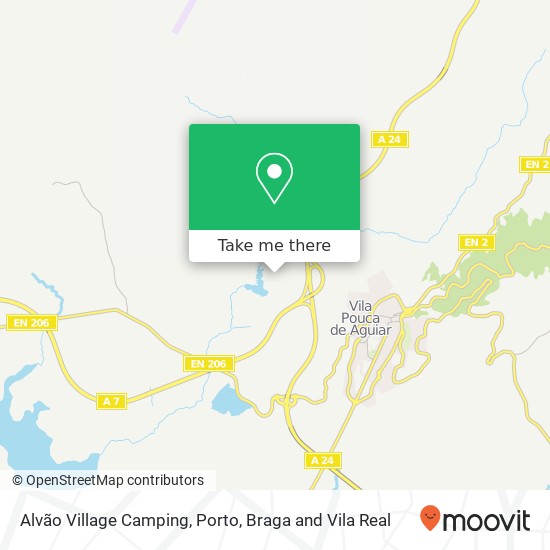 Alvão Village Camping map