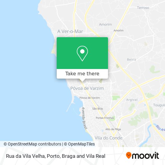 Rua da Vila Velha map