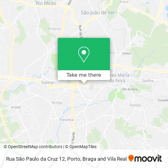 Rua São Paulo da Cruz 12 map