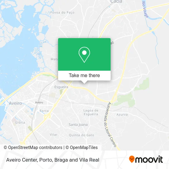 Aveiro Center map
