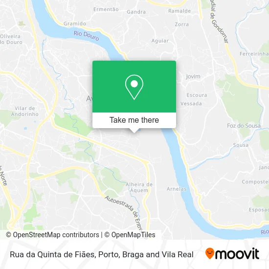 Rua da Quinta de Fiães map