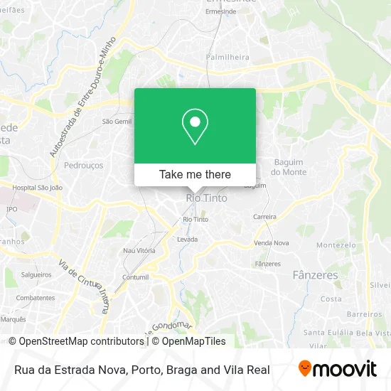 Rua da Estrada Nova map