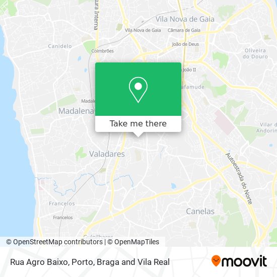 Rua Agro Baixo map