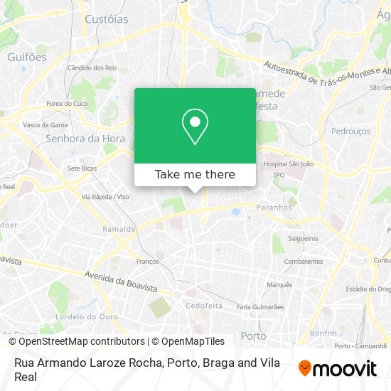 Rua Armando Laroze Rocha mapa