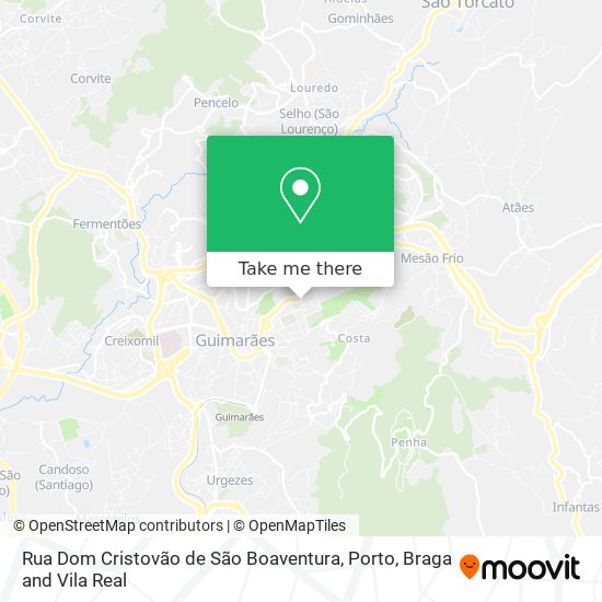 Rua Dom Cristovão de São Boaventura map