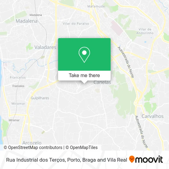 Rua Industrial dos Terços map