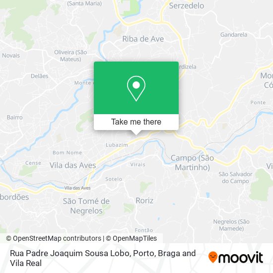 Rua Padre Joaquim Sousa Lobo mapa