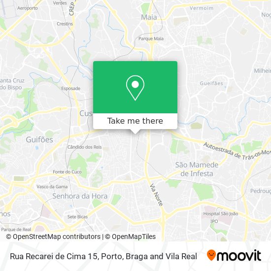 Rua Recarei de Cima 15 mapa