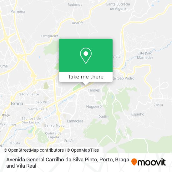 Avenida General Carrilho da Silva Pinto map