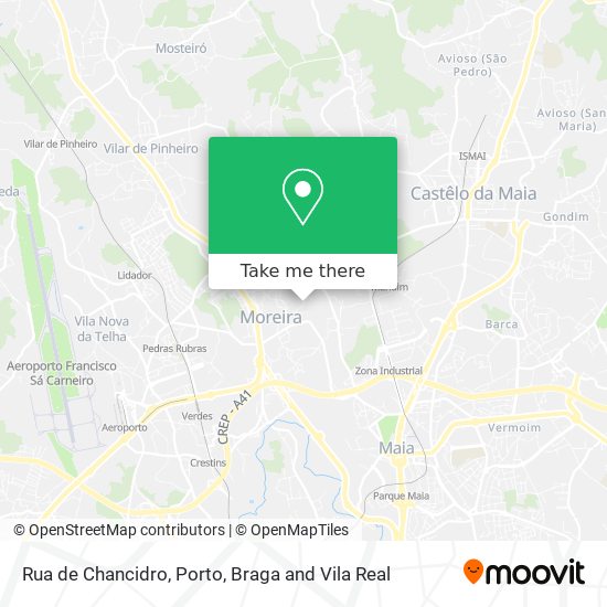 Rua de Chancidro map