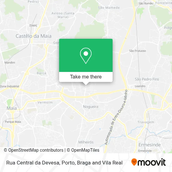 Rua Central da Devesa mapa