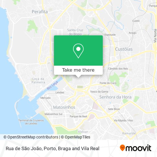 Rua de São João map