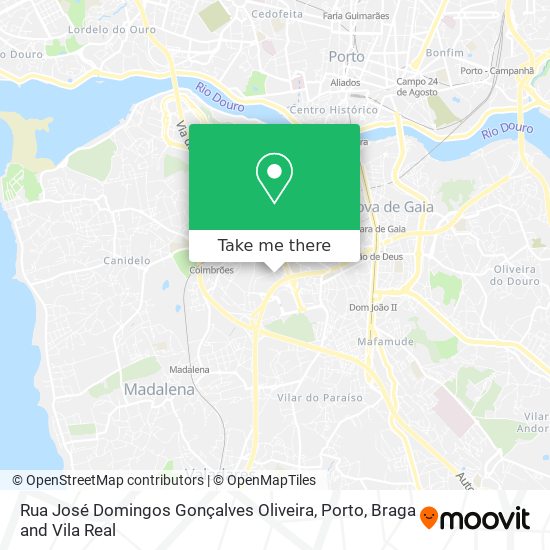 Rua José Domingos Gonçalves Oliveira mapa