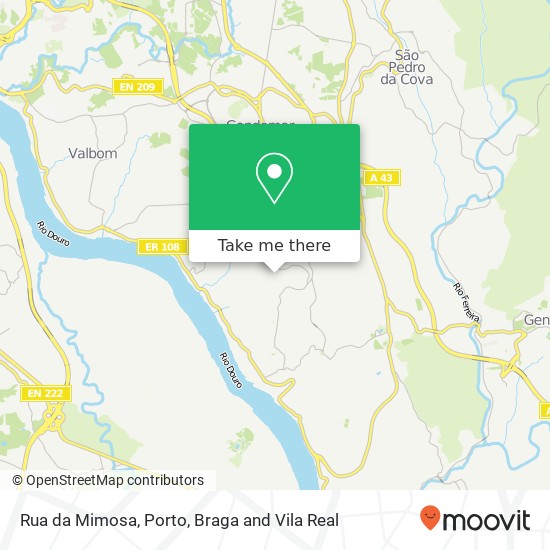 Rua da Mimosa map