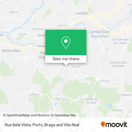 Rua Bela Vista mapa