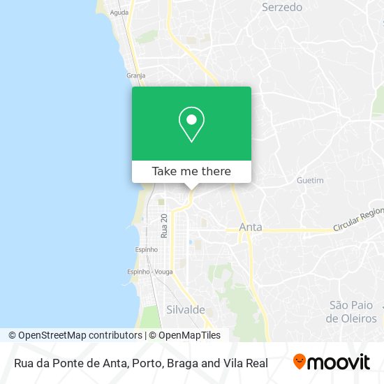 Rua da Ponte de Anta map