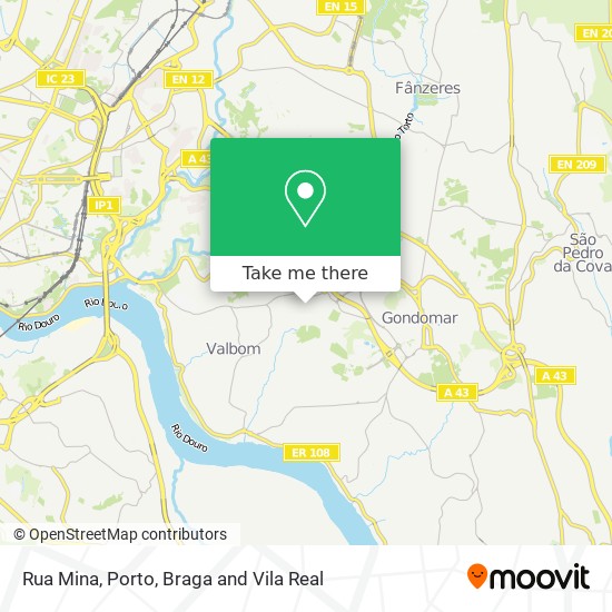 Rua Mina map