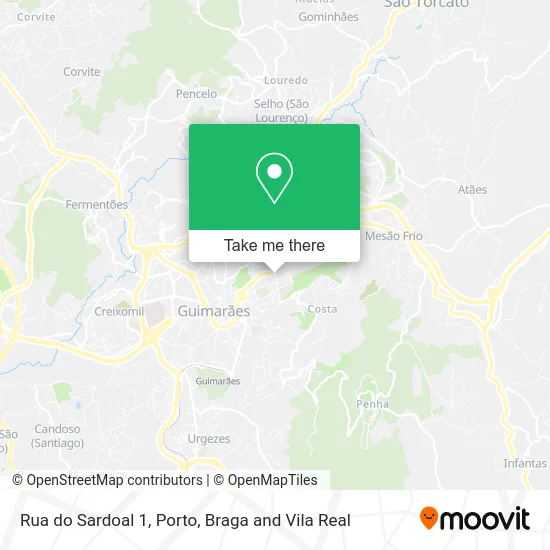 Rua do Sardoal 1 map