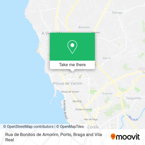 Rua de Bonitos de Amorim map