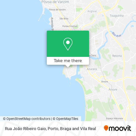 Rua João Ribeiro Gaio mapa