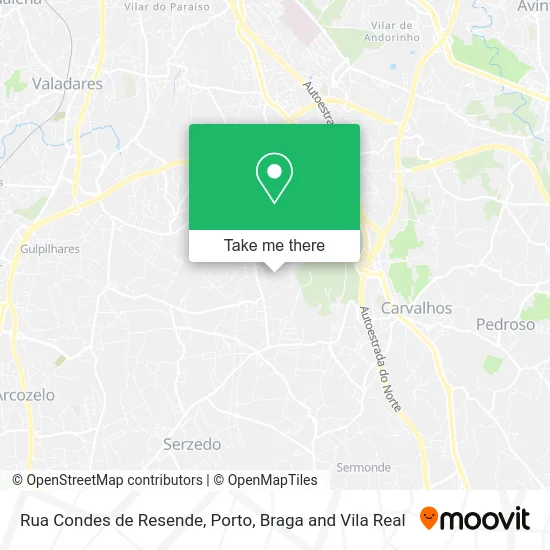 Rua Condes de Resende map