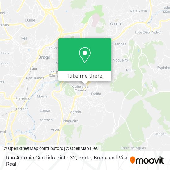 Rua António Cândido Pinto 32 map