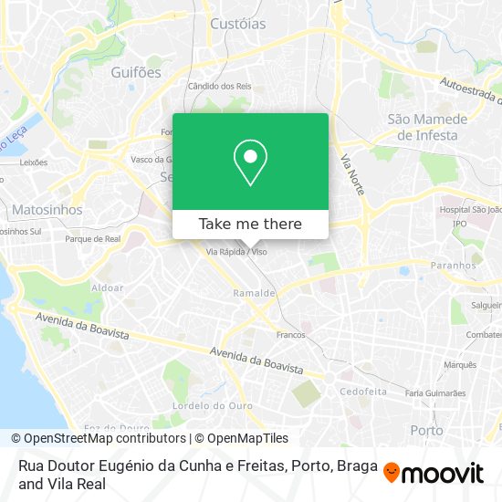 Rua Doutor Eugénio da Cunha e Freitas map