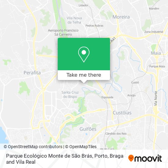 Parque Ecológico Monte de São Brás mapa