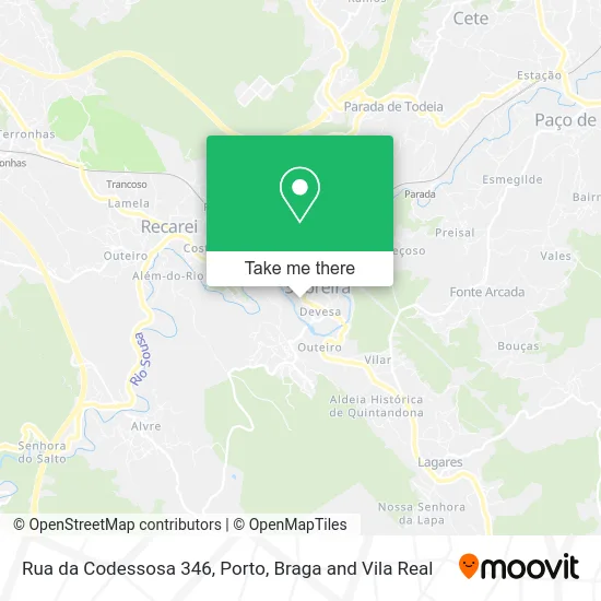 Rua da Codessosa 346 map