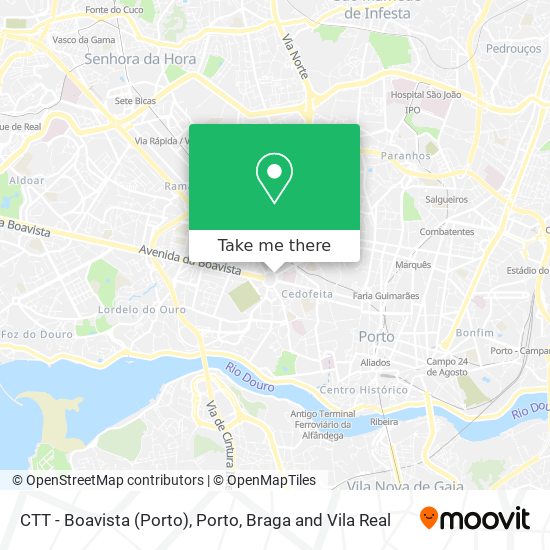 CTT - Boavista (Porto) map