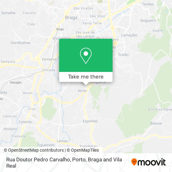 Rua Doutor Pedro Carvalho mapa