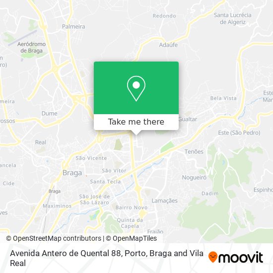 Avenida Antero de Quental 88 map