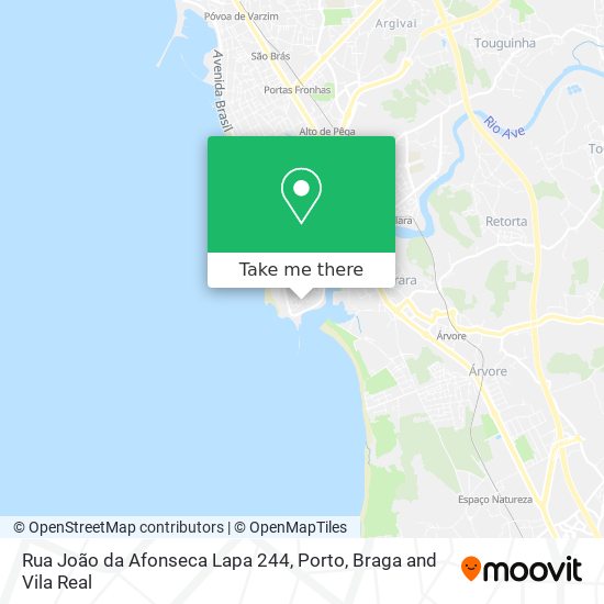 Rua João da Afonseca Lapa 244 mapa