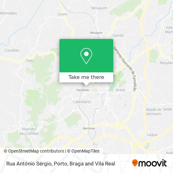 Rua António Sérgio map