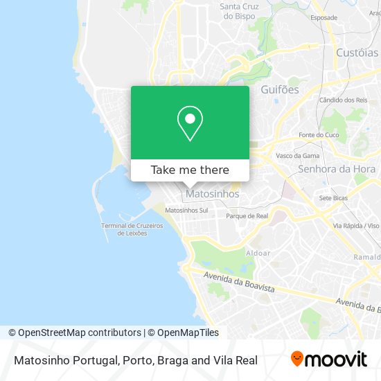 Matosinho Portugal map