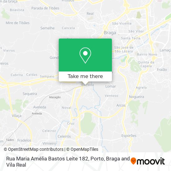 Rua Maria Amélia Bastos Leite 182 mapa