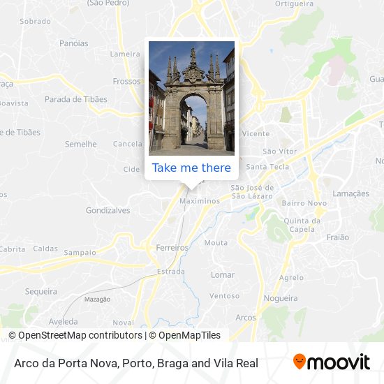 Arco da Porta Nova map