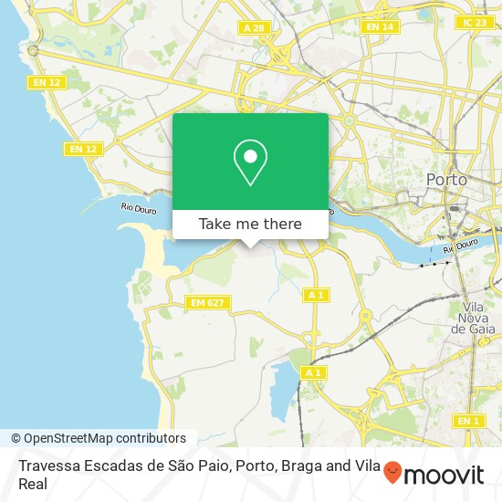 Travessa Escadas de São Paio mapa