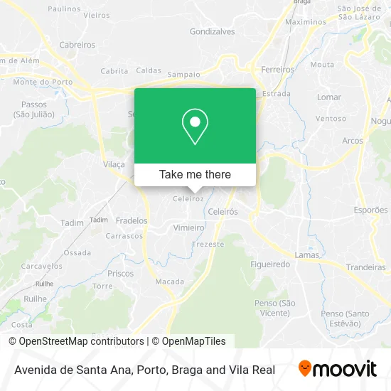 Avenida de Santa Ana map