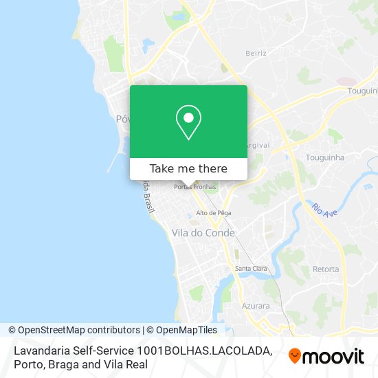 Lavandaria Self-Service 1001BOLHAS.LACOLADA map