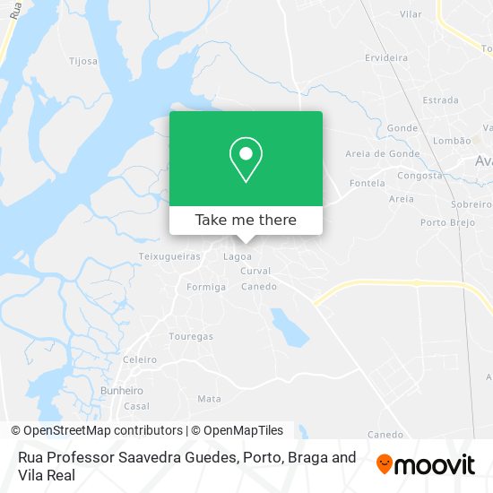 Rua Professor Saavedra Guedes mapa