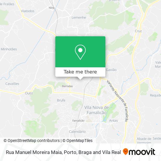 Rua Manuel Moreira Maia map