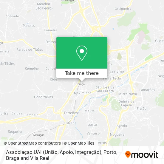 Associaçao UAI (União, Apoio, Integração) map