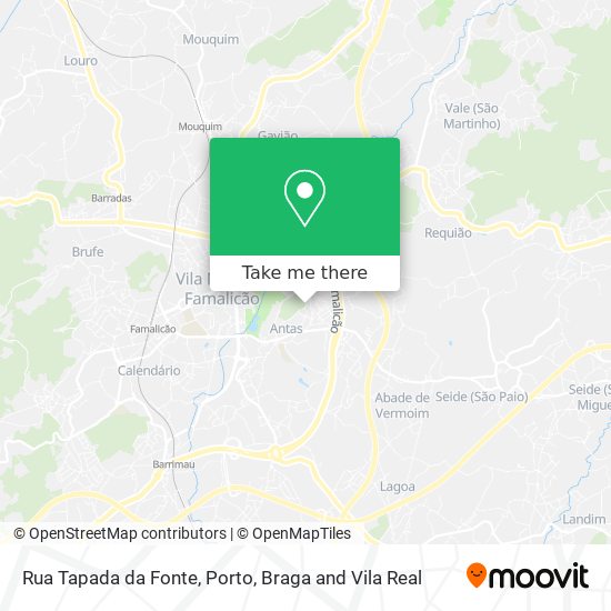 Rua Tapada da Fonte mapa