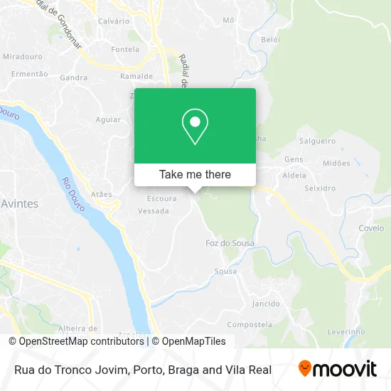 Rua do Tronco Jovim map